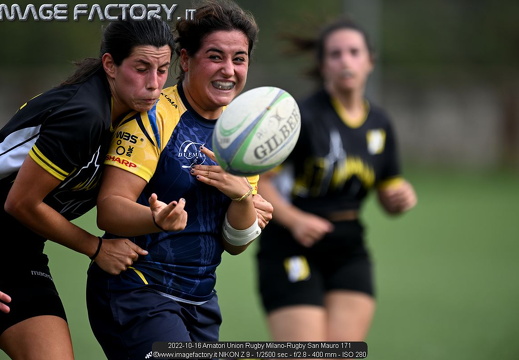 2022-10-16 Amatori Union Rugby Milano-Rugby San Mauro (0-53)
